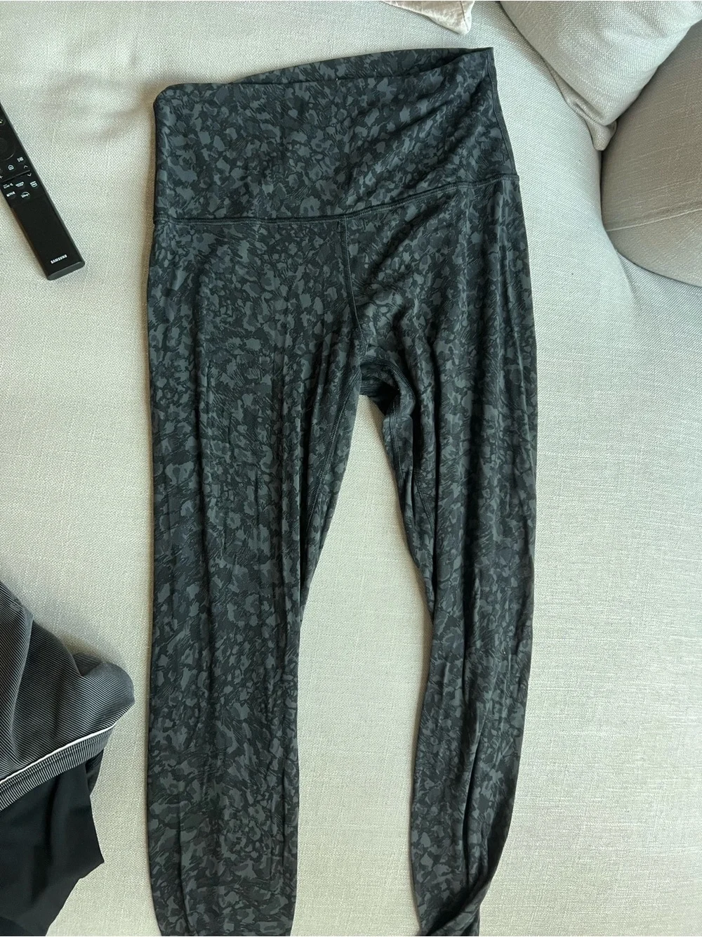 lululemon athletica align Black Tone-on-Tone Printed High-Rise Leggings